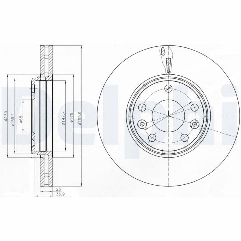 Bremžu diski DELPHI BG4264 1