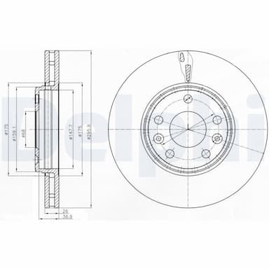 Bremžu diski DELPHI BG4264 1