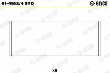 Klaņa gultnis GLYCO 01-4162/4 STD 1