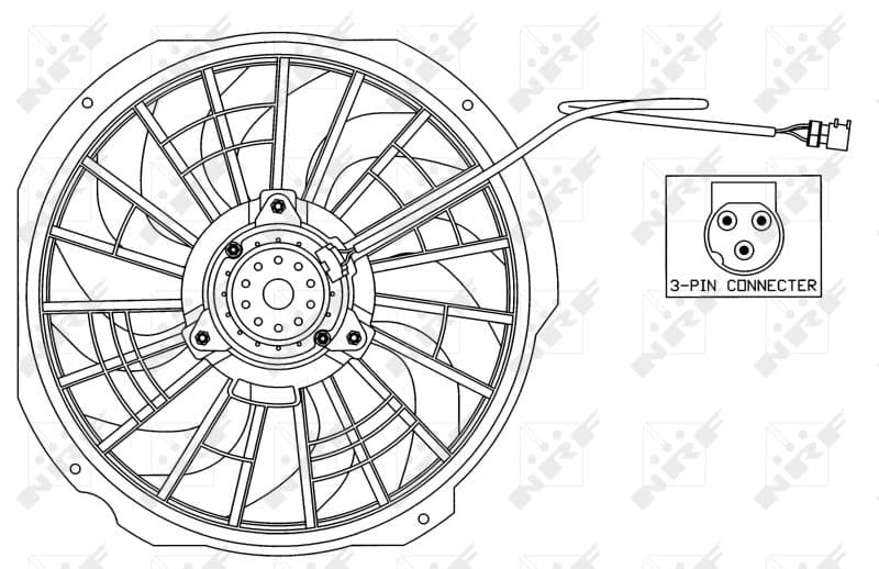 Ventilators, Motora dzesēšanas sistēma NRF 47025 1