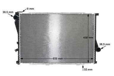 Radiators, Motora dzesēšanas sistēma MAHLE CR 296 000S 15