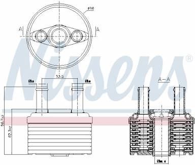 Eļļas radiators, Automātiskā pārnesumkārba NISSENS 90664 7