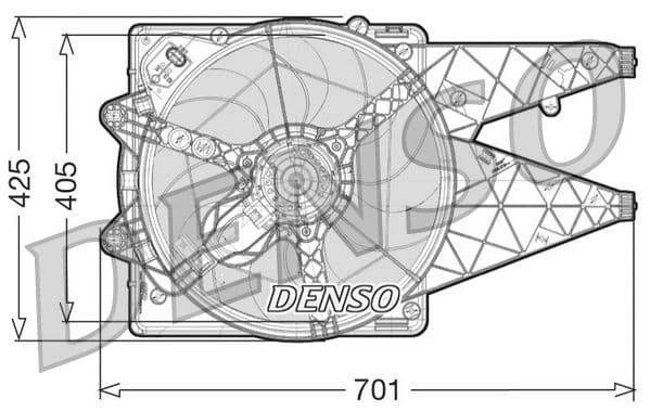 Ventilators, Motora dzesēšanas sistēma DENSO DER09101 1