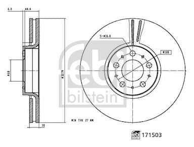 Bremžu diski FEBI BILSTEIN 171503 3