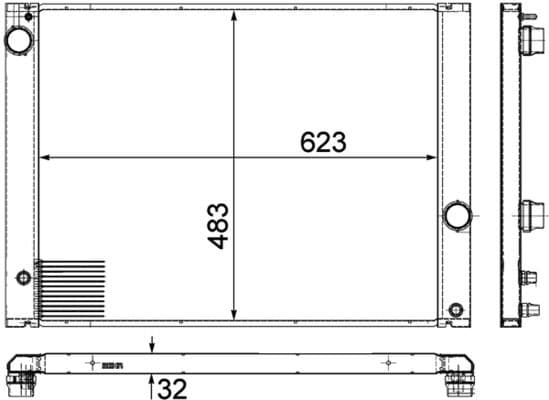 Radiators, Motora dzesēšanas sistēma MAHLE CR 1682 000P 1