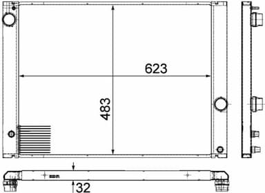 Radiators, Motora dzesēšanas sistēma MAHLE CR 1682 000P 1