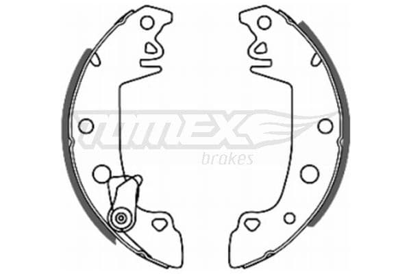 Bremžu loku komplekts TOMEX Brakes TX 20-68 1