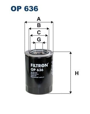 Eļļas filtrs FILTRON OP 636 1