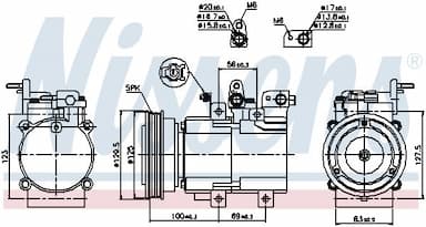 Kompresors, Gaisa kond. sistēma NISSENS 89276 7