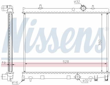 Radiators, Motora dzesēšanas sistēma NISSENS 63504 5