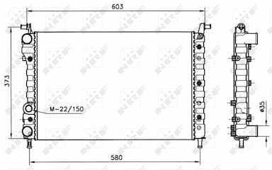 Radiators, Motora dzesēšanas sistēma NRF 58221 5