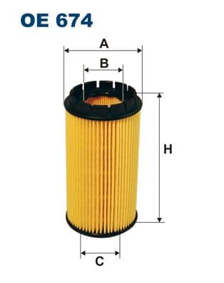 Eļļas filtrs FILTRON OE 674 1