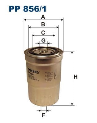 Degvielas filtrs FILTRON PP 856/1 1