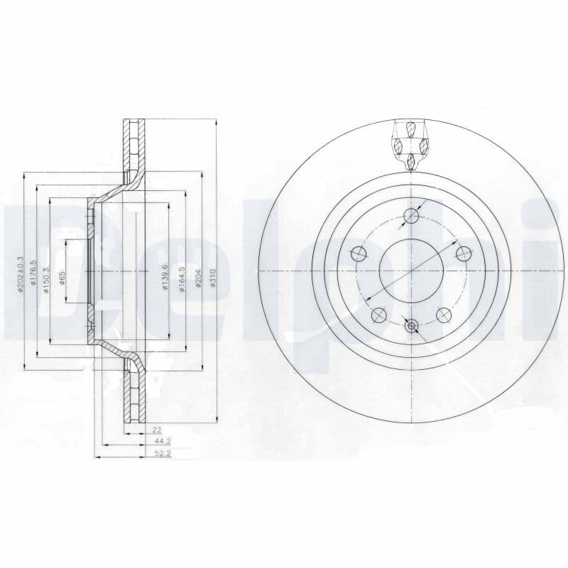 Bremžu diski DELPHI BG4090 1