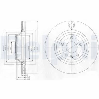 Bremžu diski DELPHI BG4090 1