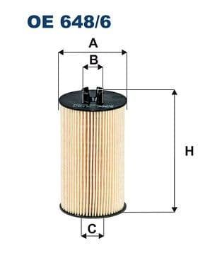 Eļļas filtrs FILTRON OE 648/6 1