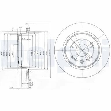 Bremžu diski DELPHI BG3797 1