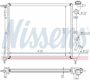 Radiators, Motora dzesēšanas sistēma NISSENS 63931 5