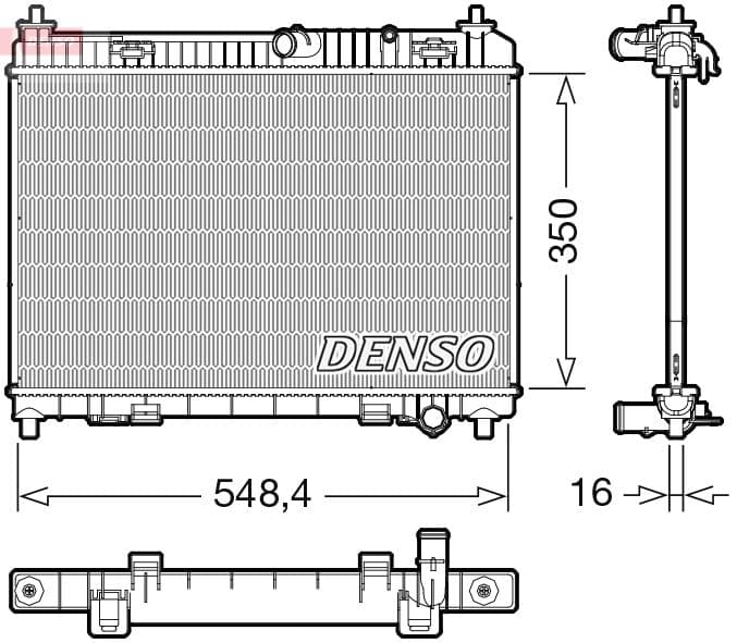 Radiators, Motora dzesēšanas sistēma DENSO DRM10113 1