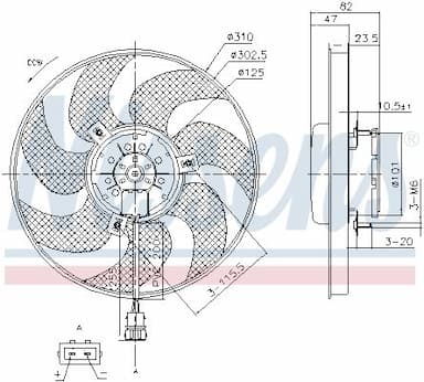 Ventilators, Motora dzesēšanas sistēma NISSENS 85761 6