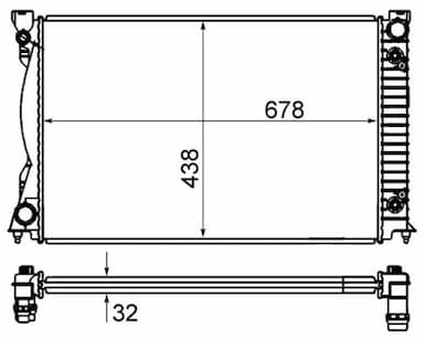 Radiators, Motora dzesēšanas sistēma MAHLE CR 842 000S 1