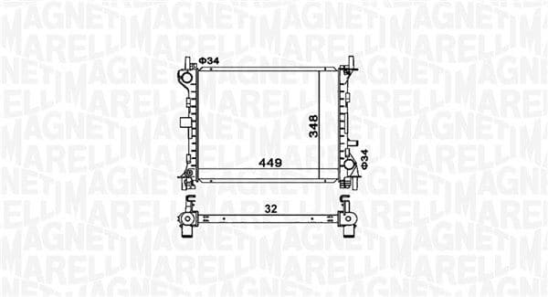 Radiators, Motora dzesēšanas sistēma MAGNETI MARELLI 350213160300 1