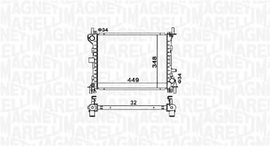 Radiators, Motora dzesēšanas sistēma MAGNETI MARELLI 350213160300 1