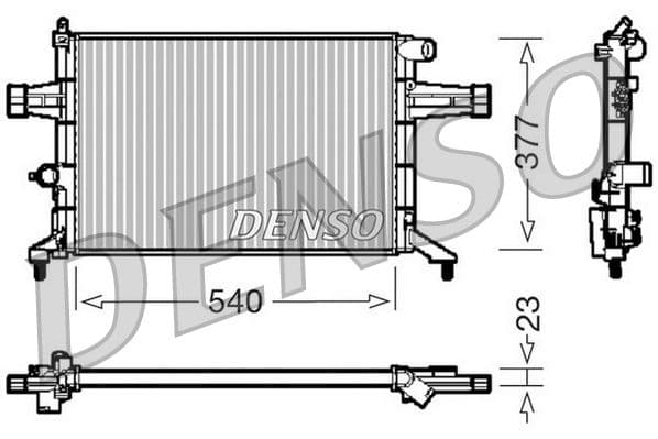 Radiators, Motora dzesēšanas sistēma DENSO DRM20082 1