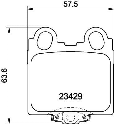 Bremžu uzliku kompl., Disku bremzes HELLA 8DB 355 011-591 1