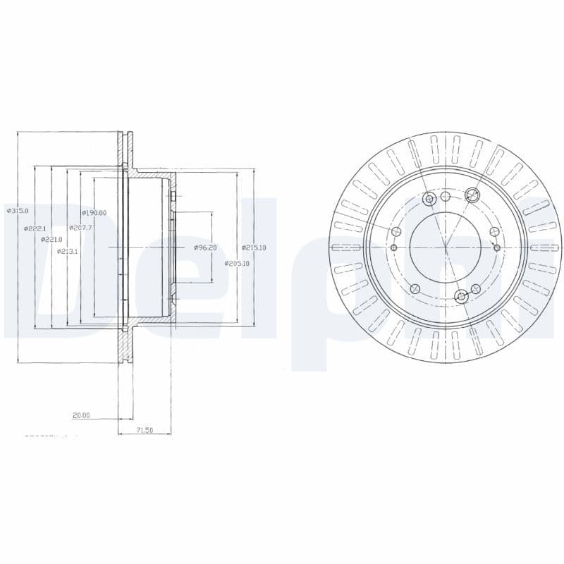 Bremžu diski DELPHI BG4331 1