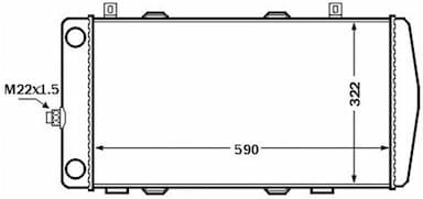 Radiators, Motora dzesēšanas sistēma MAHLE CR 1513 000S 1