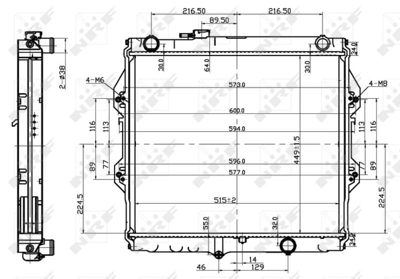 Radiators, Motora dzesēšanas sistēma NRF 53151 1