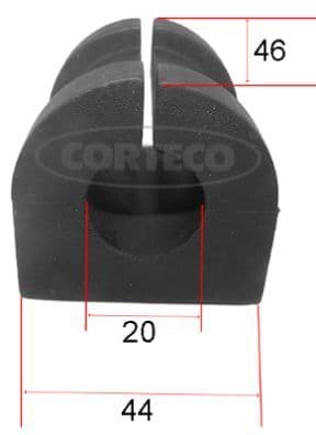 Piekare, Stabilizators CORTECO 49363595 1