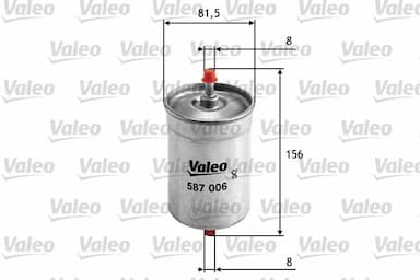 Degvielas filtrs VALEO 587006 1