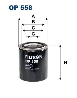 Eļļas filtrs FILTRON OP 558 1