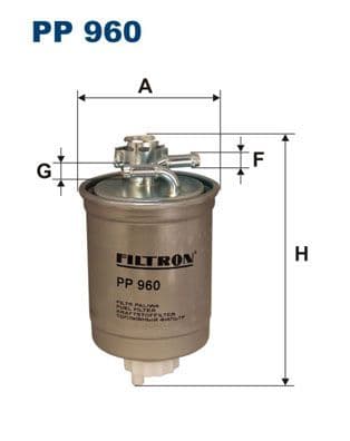 Degvielas filtrs FILTRON PP 960 1