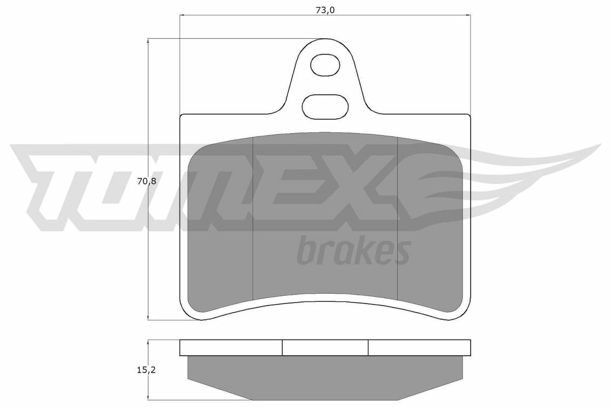 Bremžu uzliku kompl., Disku bremzes TOMEX Brakes TX 13-33 1