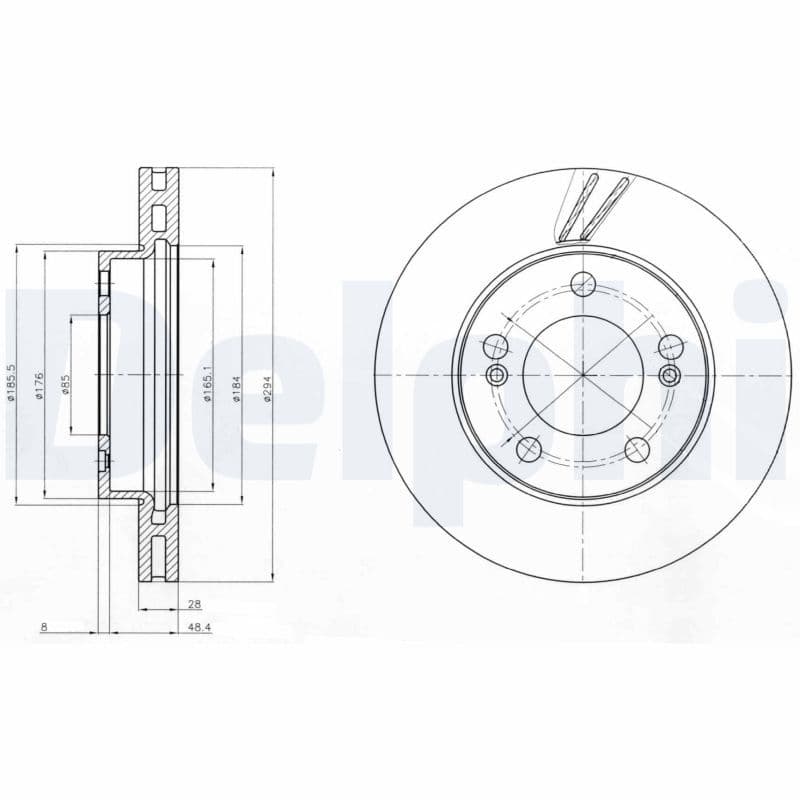 Bremžu diski DELPHI BG4206 1