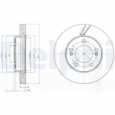 Bremžu diski DELPHI BG4206 1