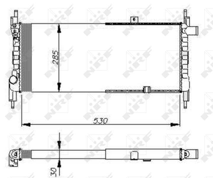 Radiators, Motora dzesēšanas sistēma NRF 58711 1