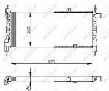 Radiators, Motora dzesēšanas sistēma NRF 58711 1