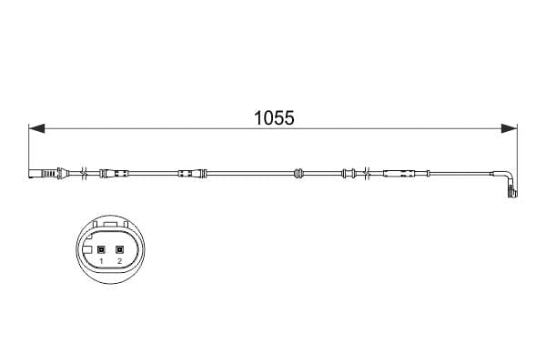 Indikators, Bremžu uzliku nodilums BOSCH 1 987 473 507 1