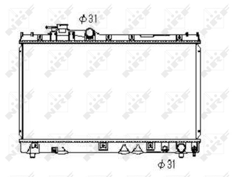 Radiators, Motora dzesēšanas sistēma NRF 53352 1