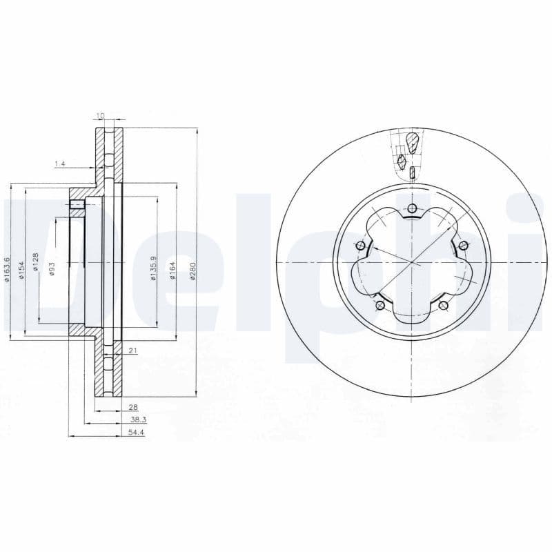 Bremžu diski DELPHI BG4007 1