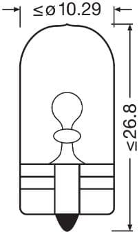 Kvēlspuldze ams-OSRAM 2825ULT-2BL 3