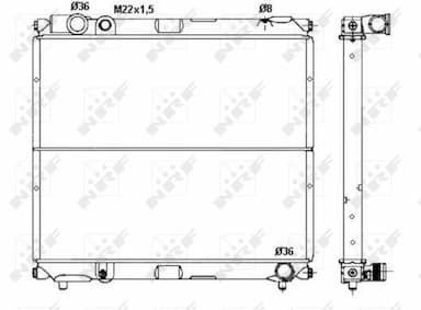 Radiators, Motora dzesēšanas sistēma NRF 50433 4