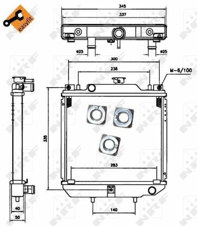 Radiators, Motora dzesēšanas sistēma NRF 52110 5