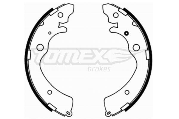 Bremžu loku komplekts TOMEX Brakes TX 21-74 1