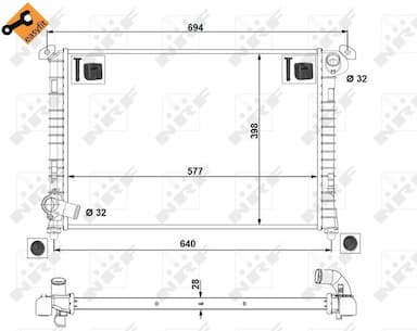 Radiators, Motora dzesēšanas sistēma NRF 53807 5