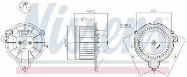 Salona ventilators NISSENS 87572 1